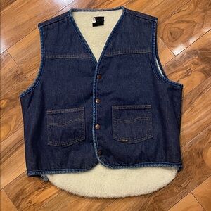 Vintage Sears Roebuck denim vest men’s large